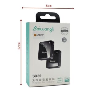 میکروفون بی سیم دو کاناله Baiwangli SX39 آیفون