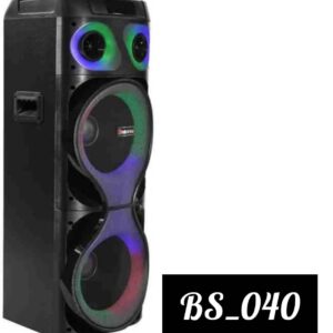 پارتی باکس قدرتمند اسپیکر شارژی قابل حمل 12 اینچ دوبل برند بوکو BUKU مدل BS040