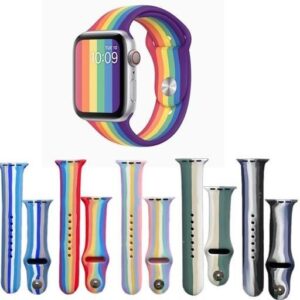 بند ساعت اپل واچ طرح آبرنگی